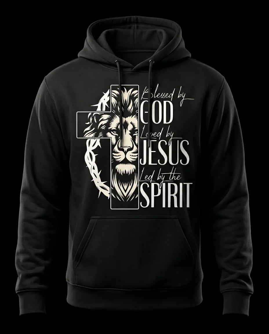 Blessed by God Hoodie in Black