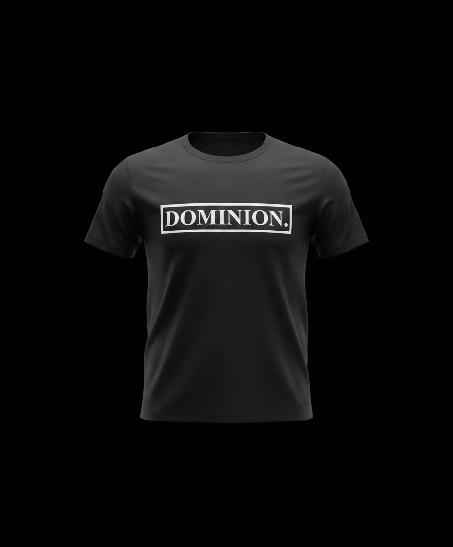 DOMINION. Box Tee in Black