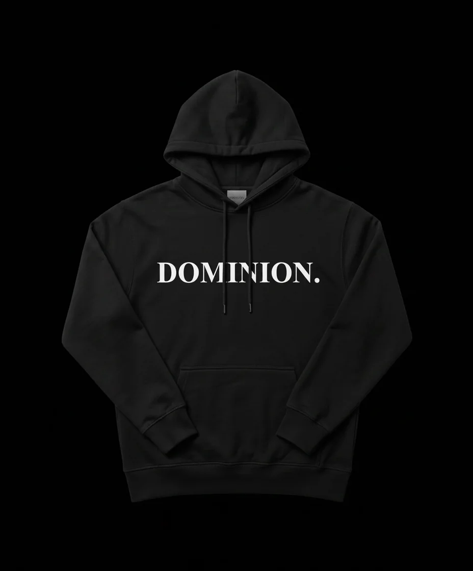 DOMINION. Hoodie in Black