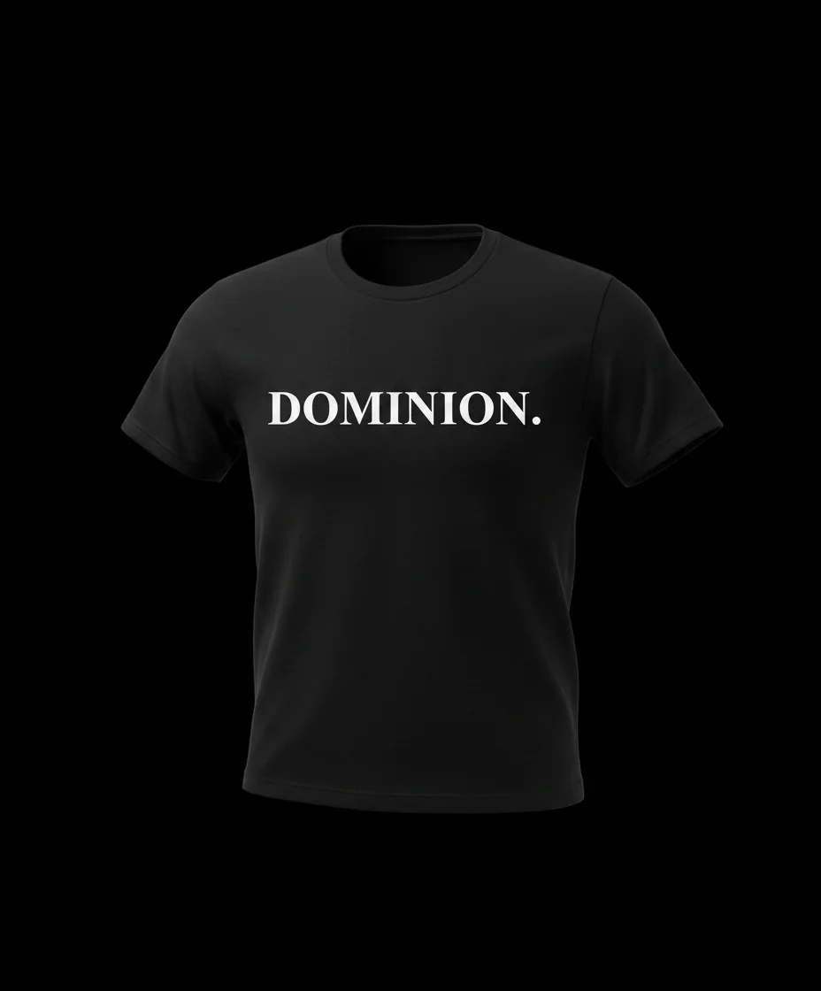 DOMINION. T-Shirt in Black
