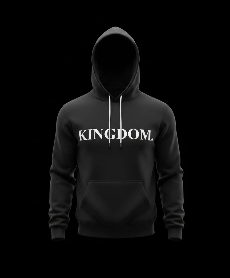KINGDOM. Hoodie in Black